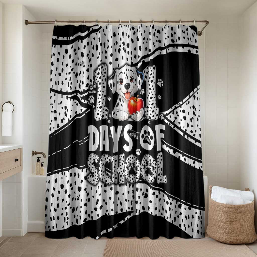 101 Days of School Dalmatian Bathroom Set 100th Days Teacher Girl Boy - Spotted Mono Spiral