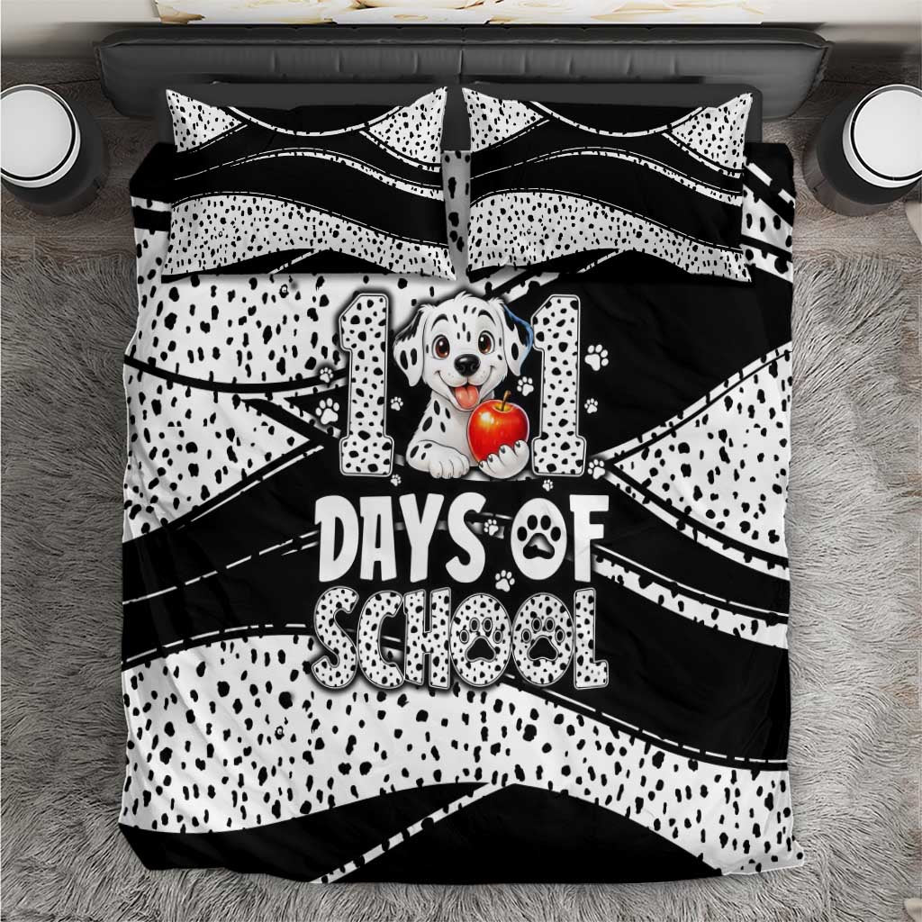 101 Days of School Dalmatian Bedding Set 100th Days Teacher Girl Boy - Spotted Mono Spiral