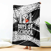 101 Days of School Dalmatian Blanket 100th Days Teacher Girl Boy - Spotted Mono Spiral