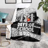 101 Days of School Dalmatian Blanket 100th Days Teacher Girl Boy - Spotted Mono Spiral