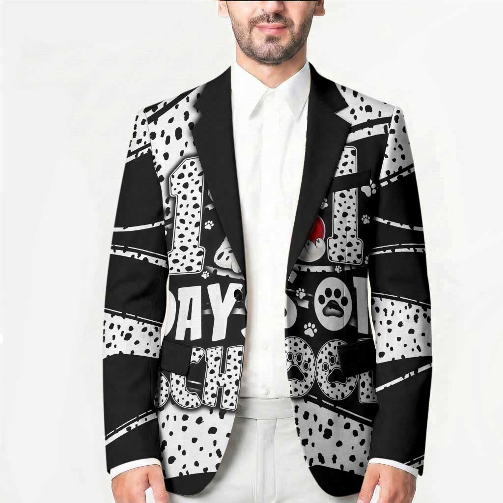 101 Days of School Dalmatian Blazer 100th Days Teacher Girl Boy - Spotted Mono Spiral