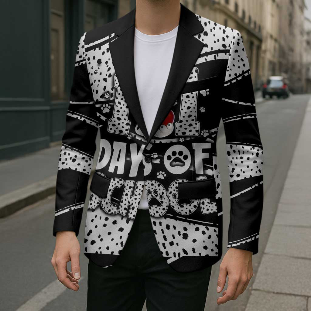 101 Days of School Dalmatian Blazer 100th Days Teacher Girl Boy - Spotted Mono Spiral