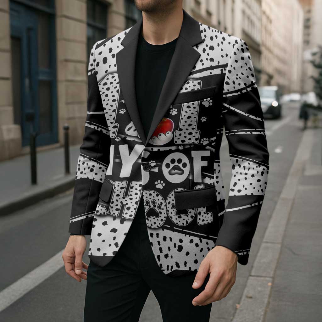 101 Days of School Dalmatian Blazer 100th Days Teacher Girl Boy - Spotted Mono Spiral