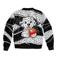 101 Days of School Dalmatian Bomber Jacket 100th Days Teacher Girl Boy - Spotted Mono Spiral