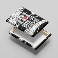 101 Days of School Dalmatian Canvas Wall Art 100th Days Teacher Girl Boy - Spotted Mono Spiral