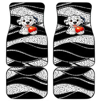 101 Days of School Dalmatian Car Mats 100th Days Teacher Girl Boy - Spotted Mono Spiral