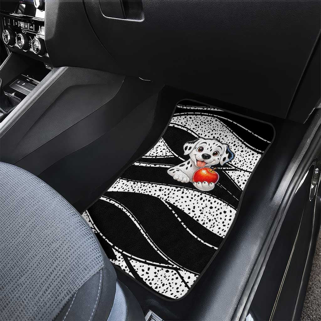 101 Days of School Dalmatian Car Mats 100th Days Teacher Girl Boy - Spotted Mono Spiral