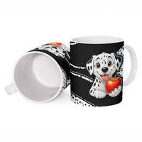 101 Days of School Dalmatian Ceramic Mug 100th Days Teacher Girl Boy - Spotted Mono Spiral