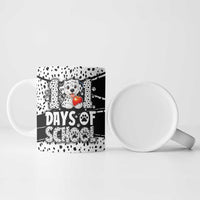 101 Days of School Dalmatian Ceramic Mug 100th Days Teacher Girl Boy - Spotted Mono Spiral