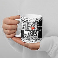 101 Days of School Dalmatian Ceramic Mug 100th Days Teacher Girl Boy - Spotted Mono Spiral