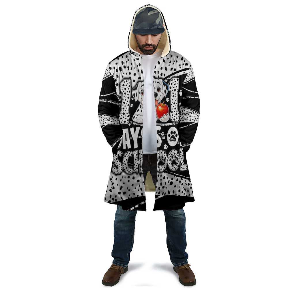 101 Days of School Dalmatian Cloak 100th Days Teacher Girl Boy - Spotted Mono Spiral