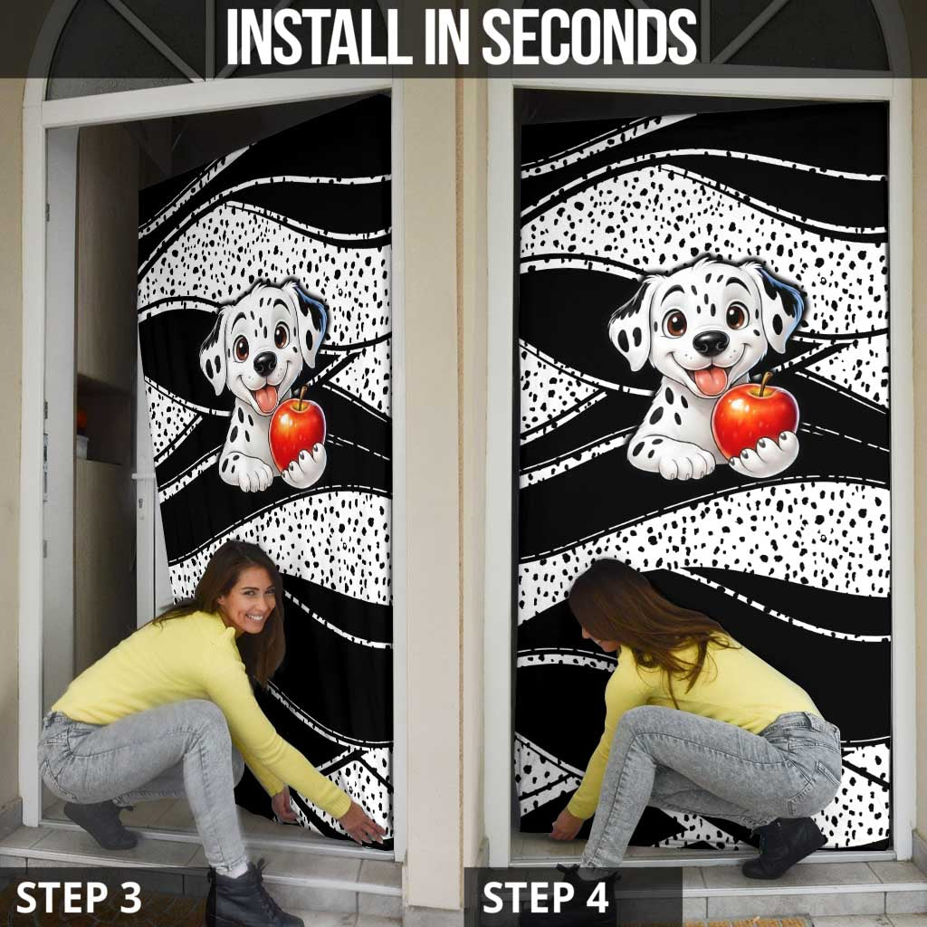101 Days of School Dalmatian Door Cover 100th Days Teacher Girl Boy - Spotted Mono Spiral