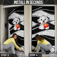 101 Days of School Dalmatian Door Cover 100th Days Teacher Girl Boy - Spotted Mono Spiral