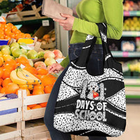 101 Days of School Dalmatian Grocery Bag 100th Days Teacher Girl Boy - Spotted Mono Spiral