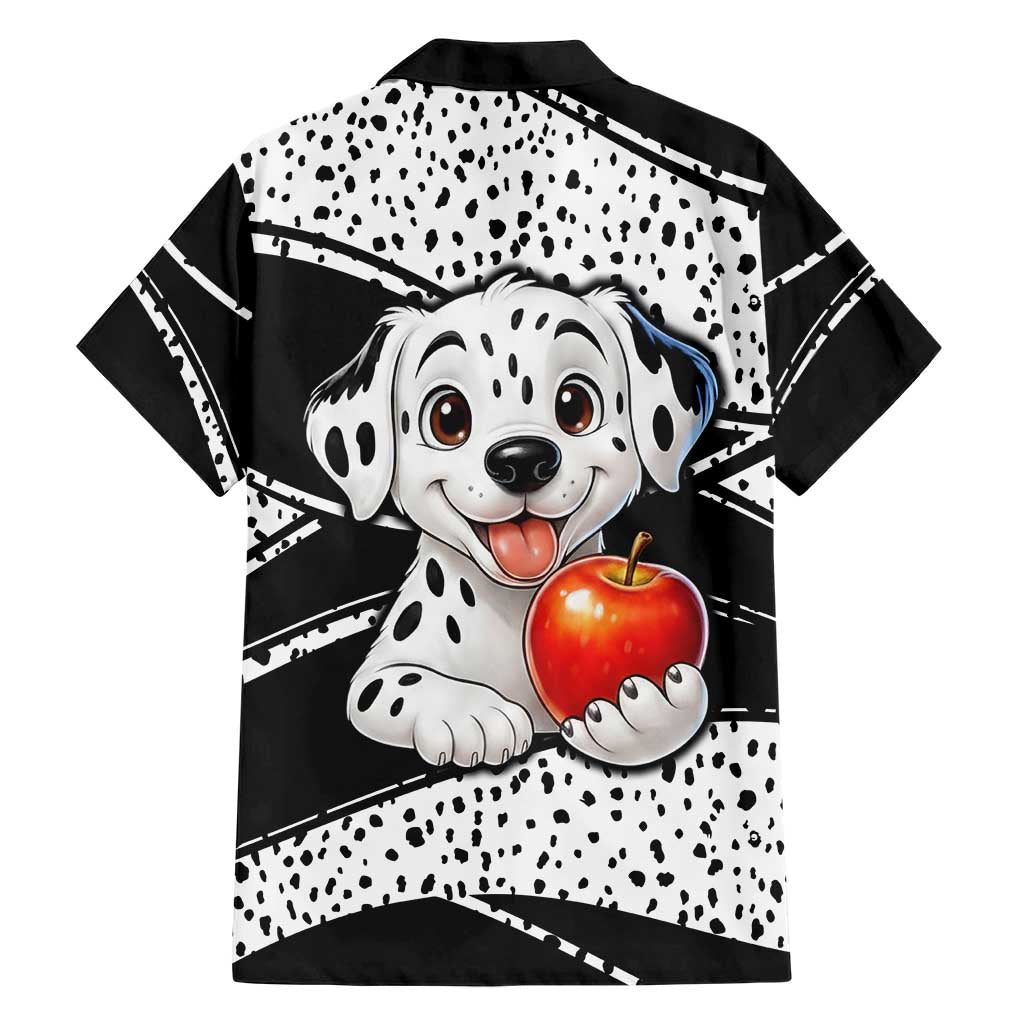 101 Days of School Dalmatian Hawaiian Shirt 100th Days Teacher Girl Boy - Spotted Mono Spiral