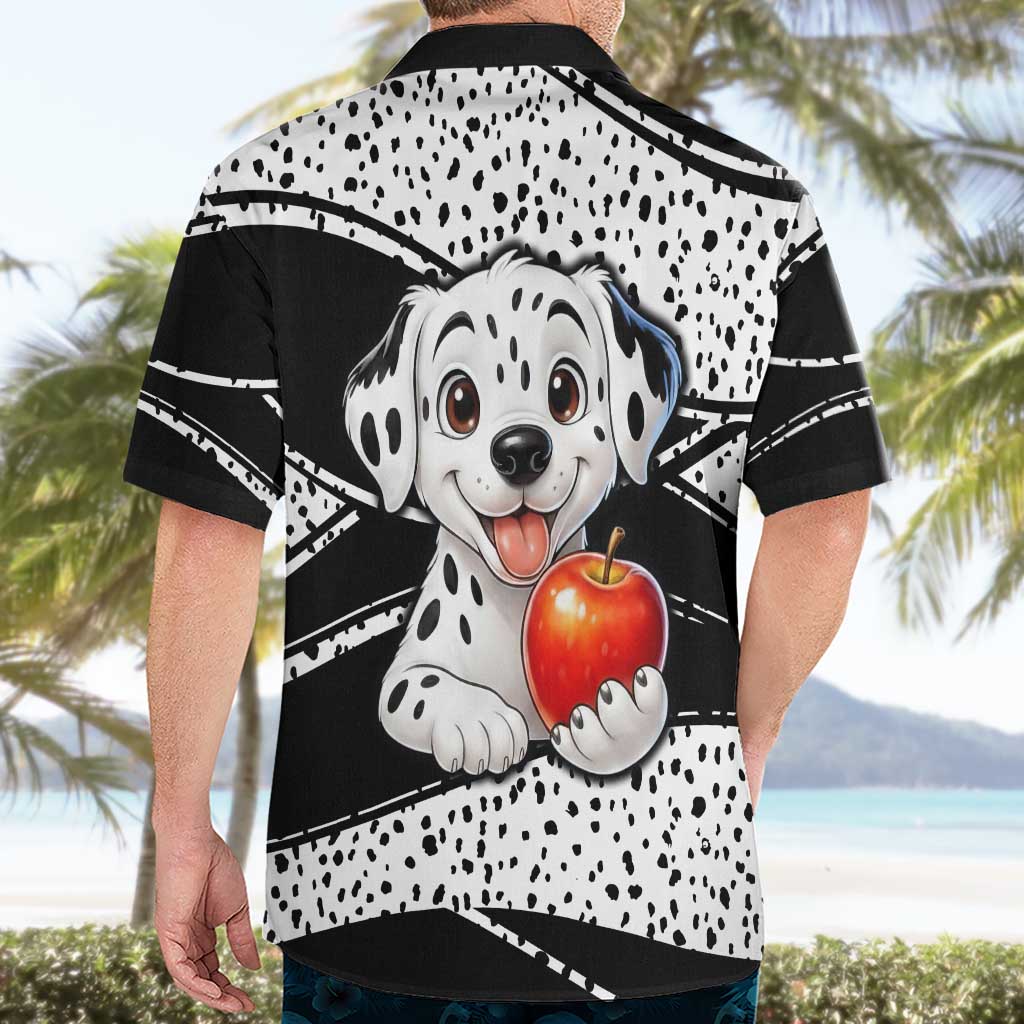 101 Days of School Dalmatian Hawaiian Shirt 100th Days Teacher Girl Boy - Spotted Mono Spiral