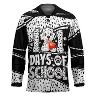 101 Days of School Dalmatian Hockey Jersey 100th Days Teacher Girl Boy - Spotted Mono Spiral