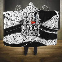 101 Days of School Dalmatian Hooded Blanket 100th Days Teacher Girl Boy - Spotted Mono Spiral