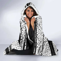 101 Days of School Dalmatian Hooded Blanket 100th Days Teacher Girl Boy - Spotted Mono Spiral