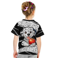 101 Days of School Dalmatian Kid T Shirt 100th Days Teacher Girl Boy - Spotted Mono Spiral