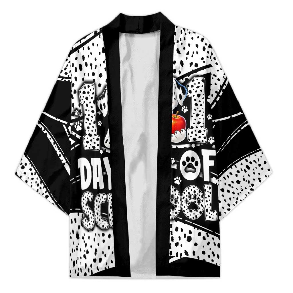 101 Days of School Dalmatian Kimono 100th Days Teacher Girl Boy - Spotted Mono Spiral