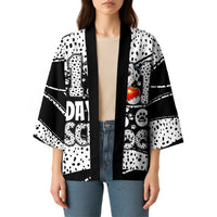 101 Days of School Dalmatian Kimono 100th Days Teacher Girl Boy - Spotted Mono Spiral