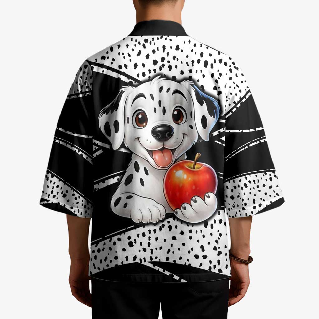 101 Days of School Dalmatian Kimono 100th Days Teacher Girl Boy - Spotted Mono Spiral