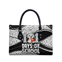 101 Days of School Dalmatian Leather Bag 100th Days Teacher Girl Boy - Spotted Mono Spiral