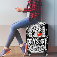 101 Days of School Dalmatian Luggage Cover 100th Days Teacher Girl Boy - Spotted Mono Spiral