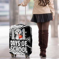 101 Days of School Dalmatian Luggage Cover 100th Days Teacher Girl Boy - Spotted Mono Spiral