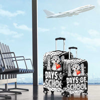101 Days of School Dalmatian Luggage Cover 100th Days Teacher Girl Boy - Spotted Mono Spiral