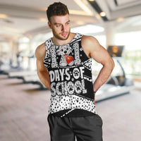 101 Days of School Dalmatian Men Tank Top 100th Days Teacher Girl Boy - Spotted Mono Spiral