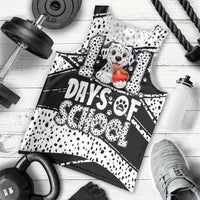 101 Days of School Dalmatian Men Tank Top 100th Days Teacher Girl Boy - Spotted Mono Spiral