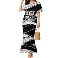 101 Days of School Dalmatian Mermaid Dress 100th Days Teacher Girl Boy - Spotted Mono Spiral