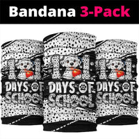 101 Days of School Dalmatian Neck Gaiter 100th Days Teacher Girl Boy - Spotted Mono Spiral