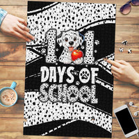 101 Days of School Dalmatian Puzzle 100th Days Teacher Girl Boy - Spotted Mono Spiral