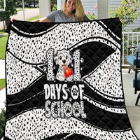 101 Days of School Dalmatian Quilt 100th Days Teacher Girl Boy - Spotted Mono Spiral
