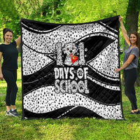 101 Days of School Dalmatian Quilt 100th Days Teacher Girl Boy - Spotted Mono Spiral