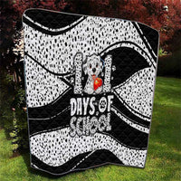 101 Days of School Dalmatian Quilt 100th Days Teacher Girl Boy - Spotted Mono Spiral
