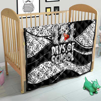 101 Days of School Dalmatian Quilt 100th Days Teacher Girl Boy - Spotted Mono Spiral