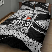 101 Days of School Dalmatian Quilt Bed Set 100th Days Teacher Girl Boy - Spotted Mono Spiral