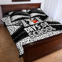 101 Days of School Dalmatian Quilt Bed Set 100th Days Teacher Girl Boy - Spotted Mono Spiral