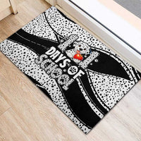 101 Days of School Dalmatian Rubber Doormat 100th Days Teacher Girl Boy - Spotted Mono Spiral