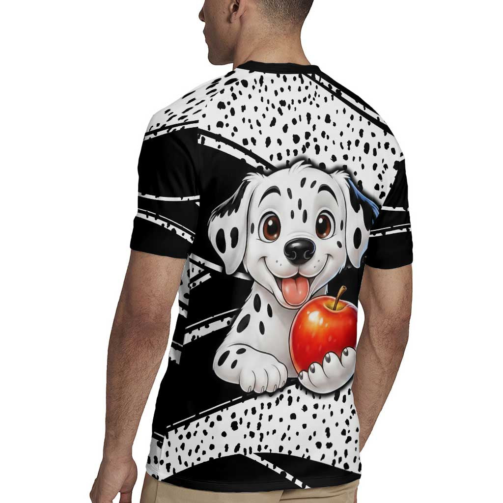 101 Days of School Dalmatian Rugby Jersey 100th Days Teacher Girl Boy - Spotted Mono Spiral