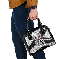 101 Days of School Dalmatian Shoulder Handbag 100th Days Teacher Girl Boy - Spotted Mono Spiral