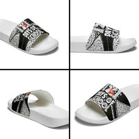 101 Days of School Dalmatian Slide Sandals 100th Days Teacher Girl Boy - Spotted Mono Spiral