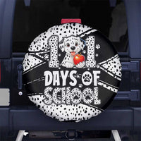 101 Days of School Dalmatian Spare Tire Cover 100th Days Teacher Girl Boy - Spotted Mono Spiral
