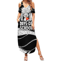 101 Days of School Dalmatian Summer Maxi Dress 100th Days Teacher Girl Boy - Spotted Mono Spiral