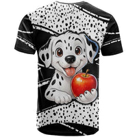 101 Days of School Dalmatian T Shirt 100th Days Teacher Girl Boy - Spotted Mono Spiral