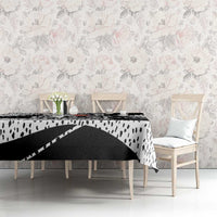 101 Days of School Dalmatian Tablecloth 100th Days Teacher Girl Boy - Spotted Mono Spiral